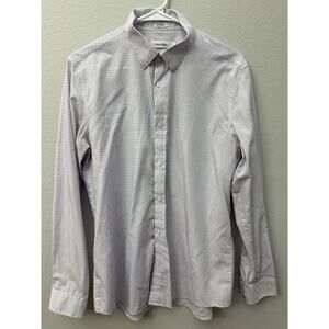 Calvin Klein Men’s Dress Shirt Comfort Stretch Button Down Collar‎ Light Purple